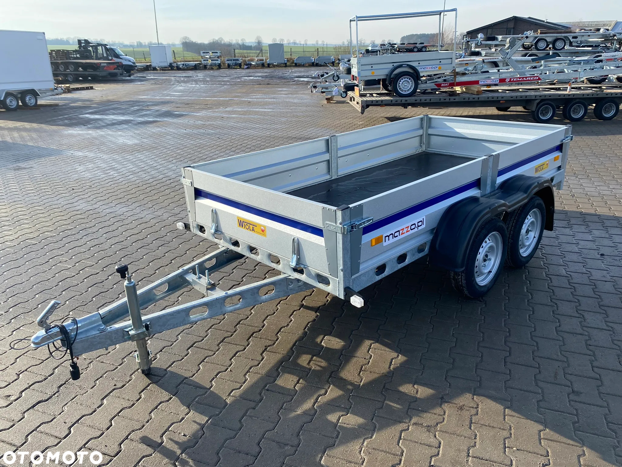 Wiola Dostawa przyczepa SPAWANA RAMA 292x142x38cm DMC750kg MOCNA I SOLIDNA - 4