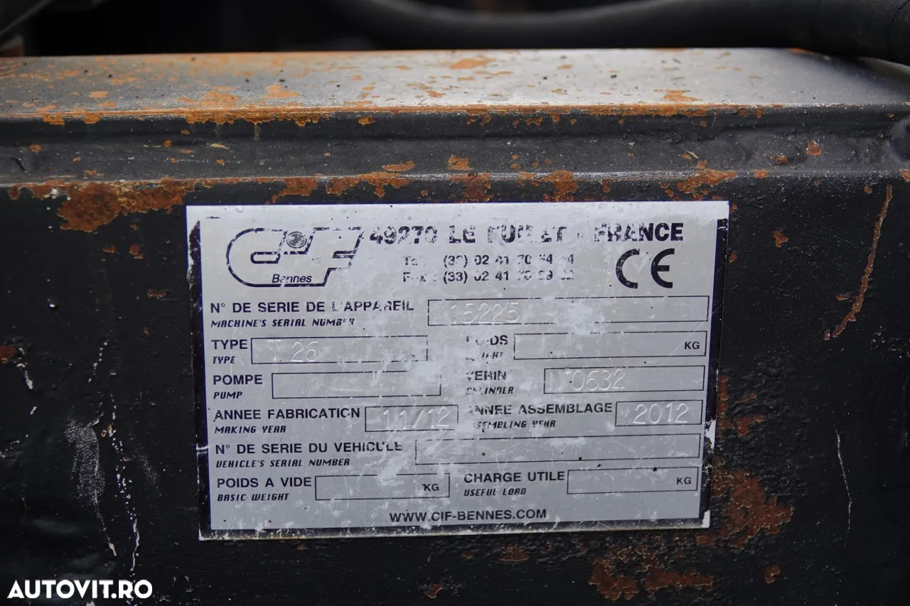 MAN TGS 26.360 / 6X2 / BASCULĂ + HDS FASSI F155A / CAPACITATE DE RIDICARE 6 160 KG / BORDMATIC / AXĂ RIDICATĂ / EURO 5 - 23