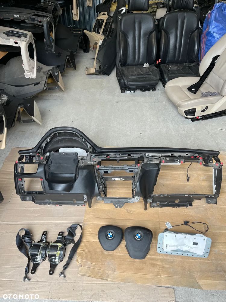 BMW X5 F15 DESKA ROZDZIELCZA KOKPIT KONSOLA AIRBAG NAPINACZE ORYGINAŁ KOMPLET - 1