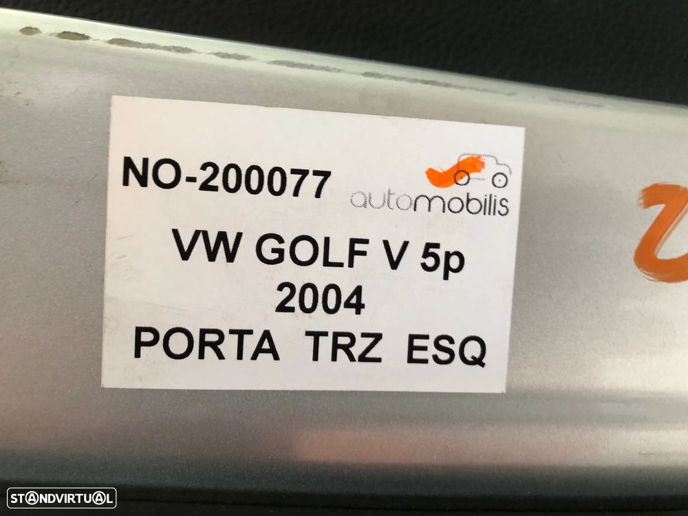 Porta Traseira Esquerda VW GOLF V (1K1) 1.9 TDI Ref. DH009100 - NO. 200077 - 2