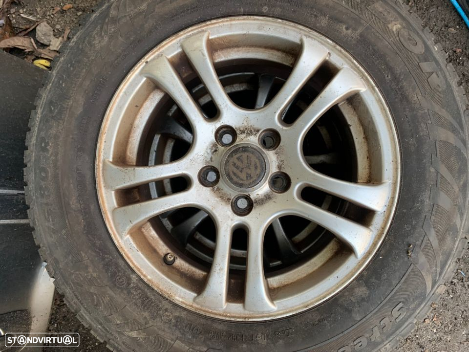 3 Jantes R14 WV Golf 5x100 Com Pneus 175/80R14 - 6