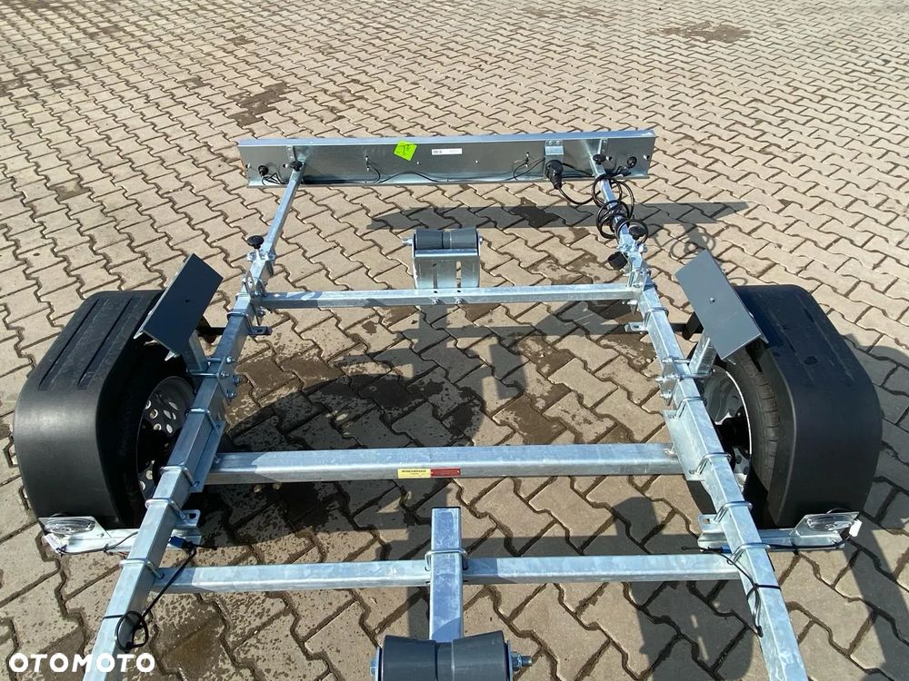 TEMARED Dostawa Przyczepka podłodziowa DMC750kg łódź do 4,3m WODOODPORNE ŁOŻYSKA MOCNA - 16