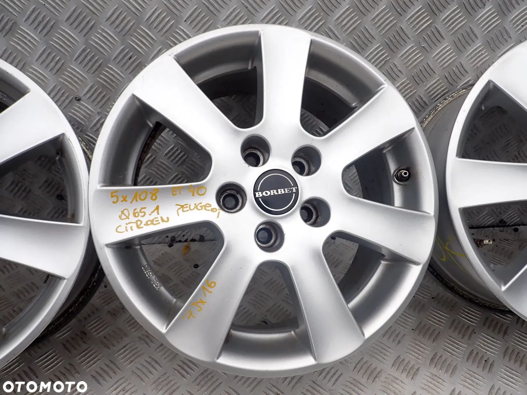 FELGI ALUMINIOWE 5X108 FORD PEUGEOT CITROEN C5 BORBET - 8