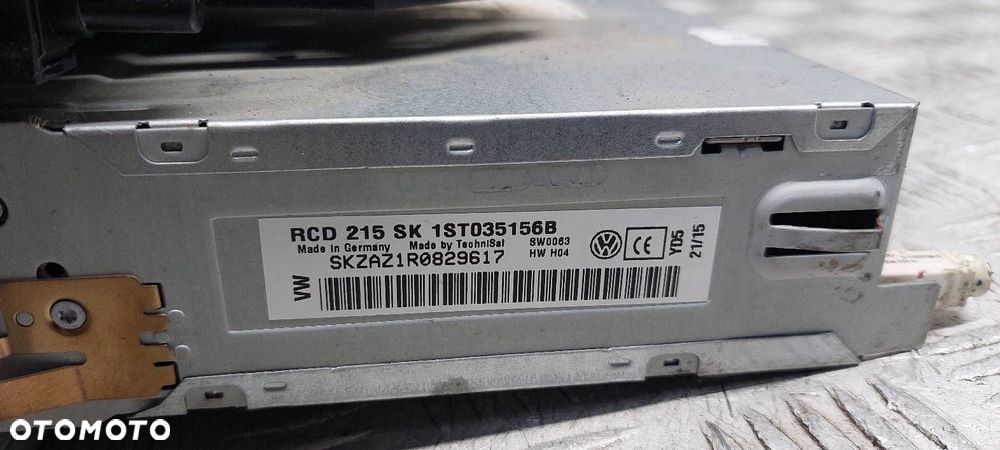PANEL NAWIEWU + RADIO SKODA CITIGO I 1ST820045N 1ST035156B - 3