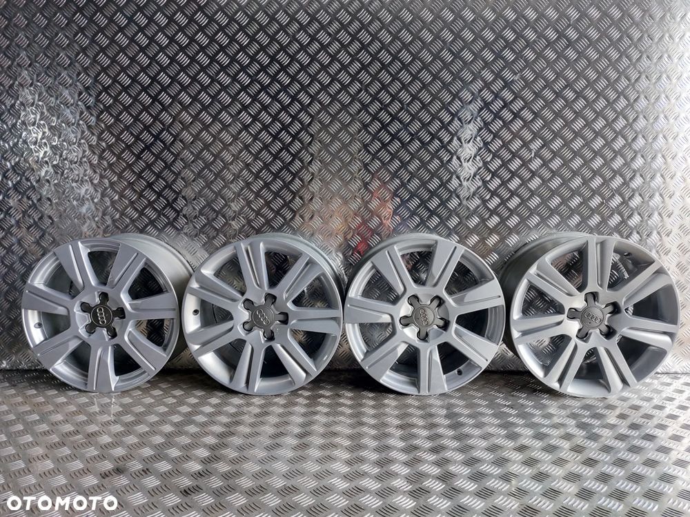 AUDI A4 B8 A6 C6 FELGI ALUMINIOWE R17 7J ET42 5X112 PROSTE ODŚWIEŻONE ORYGINAŁ ! - 1