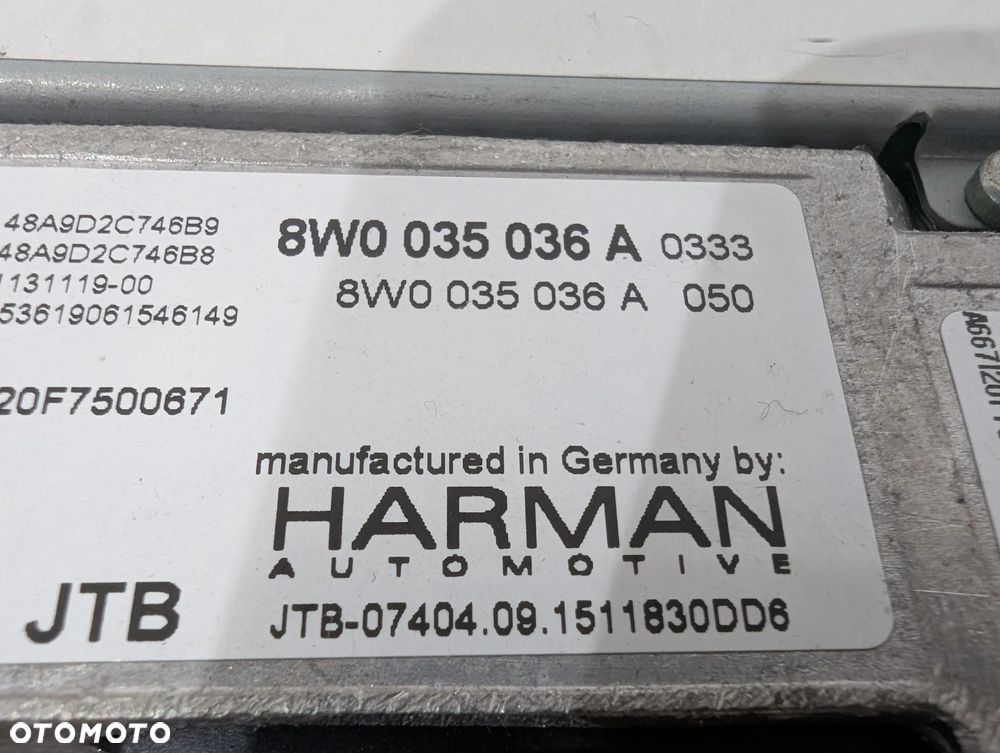 AUDI A4 B9 A5 8W CZYTNIK NAWIGACJA MULTIMEDIA 8W0035036A - 5