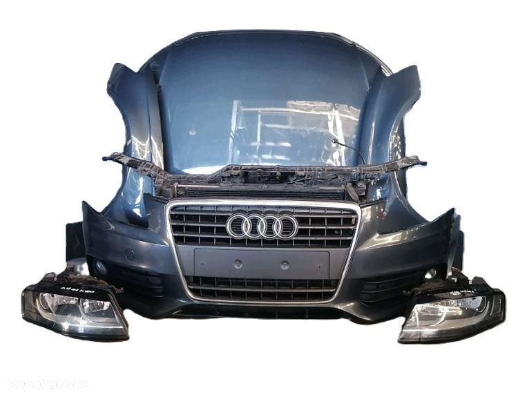 audi a4 b8 07-11r maska zderzak błotnik lampa pas lz7h europa - 1