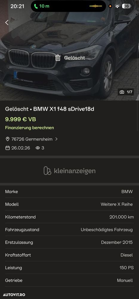 BMW X1 sDrive18d - 20