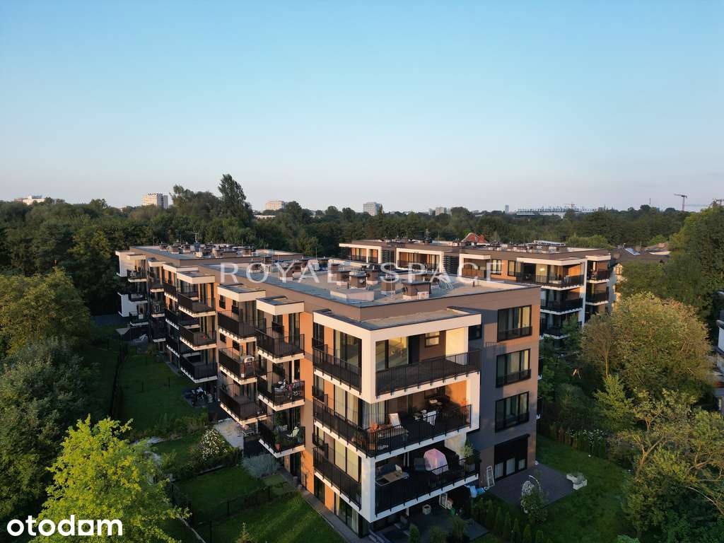 Penthouse z tarasem na dachu | widok na Las Wolski