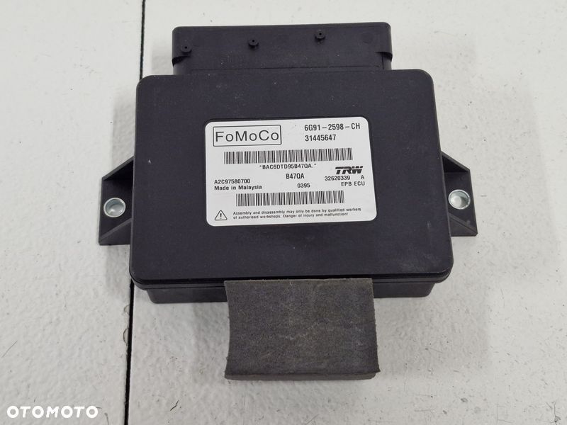 VOLVO S60 II 2 XC60 LIFT MODUŁ STEROWNIK HAMULCA RĘCZNEGO 31445647 - 5
