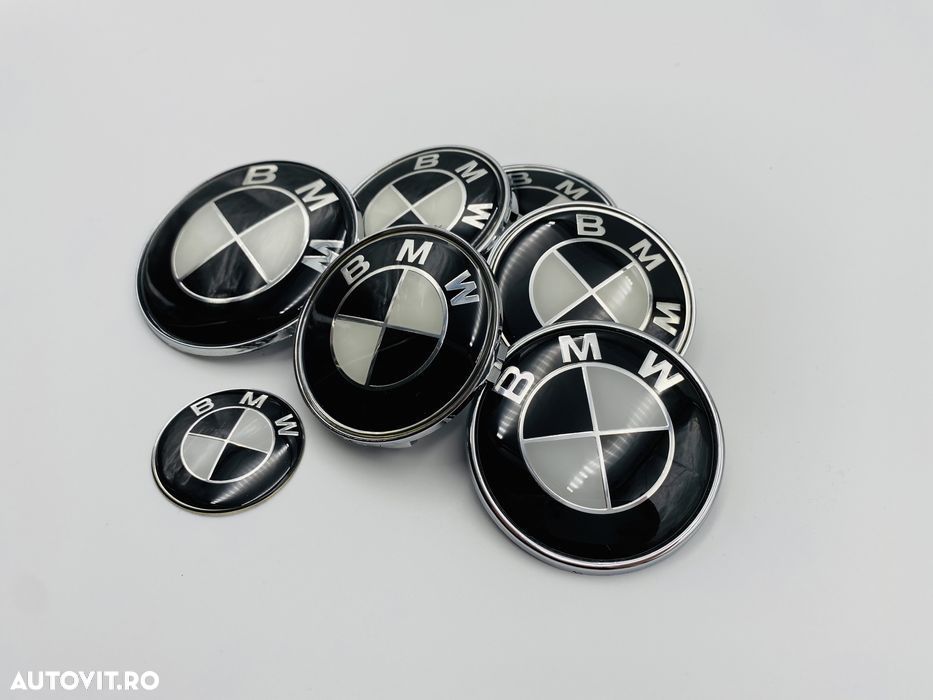 Set Embleme BMW negru/alb 7 bucati - 6