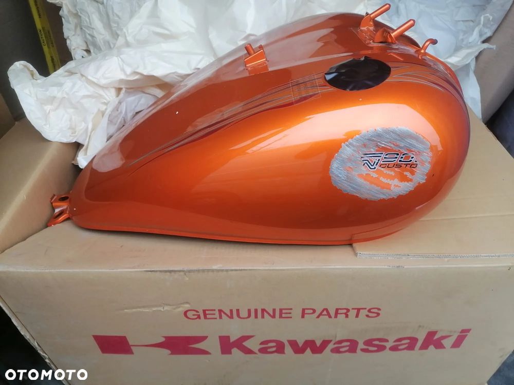 EU Zbiornik Bak Kawasaki VN 900 Vulcan Silvertail CZARNY LUB POMARAŃCZOWY - 8
