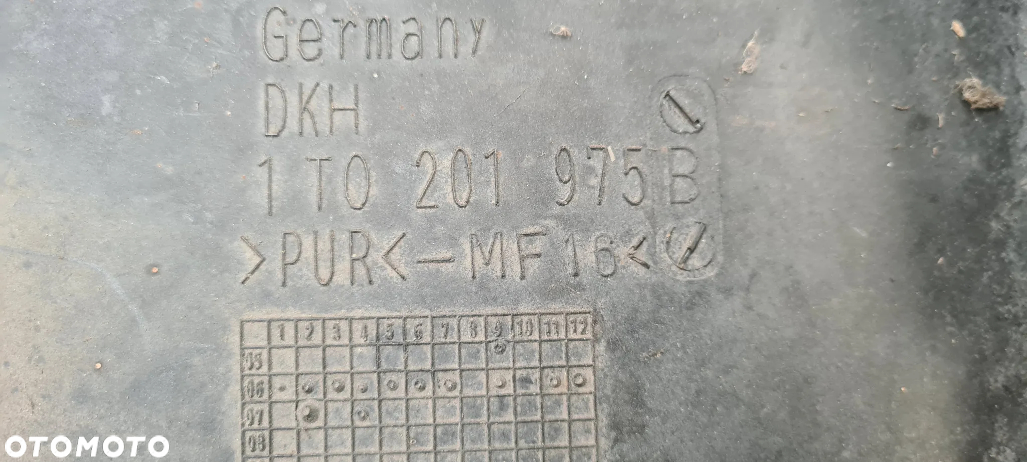 W TOURAN OSŁONA PŁYTA POD SILNIK 1T0201975B - 7