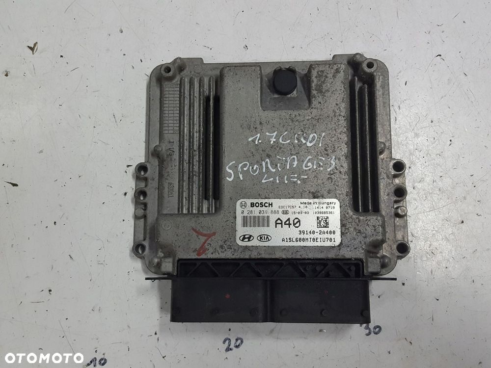 KIA SPORTAGE 3 III LIFT 1.7 CRDI KOMPUTER STEROWNIK SILNIKA 39140-2A400 - 1