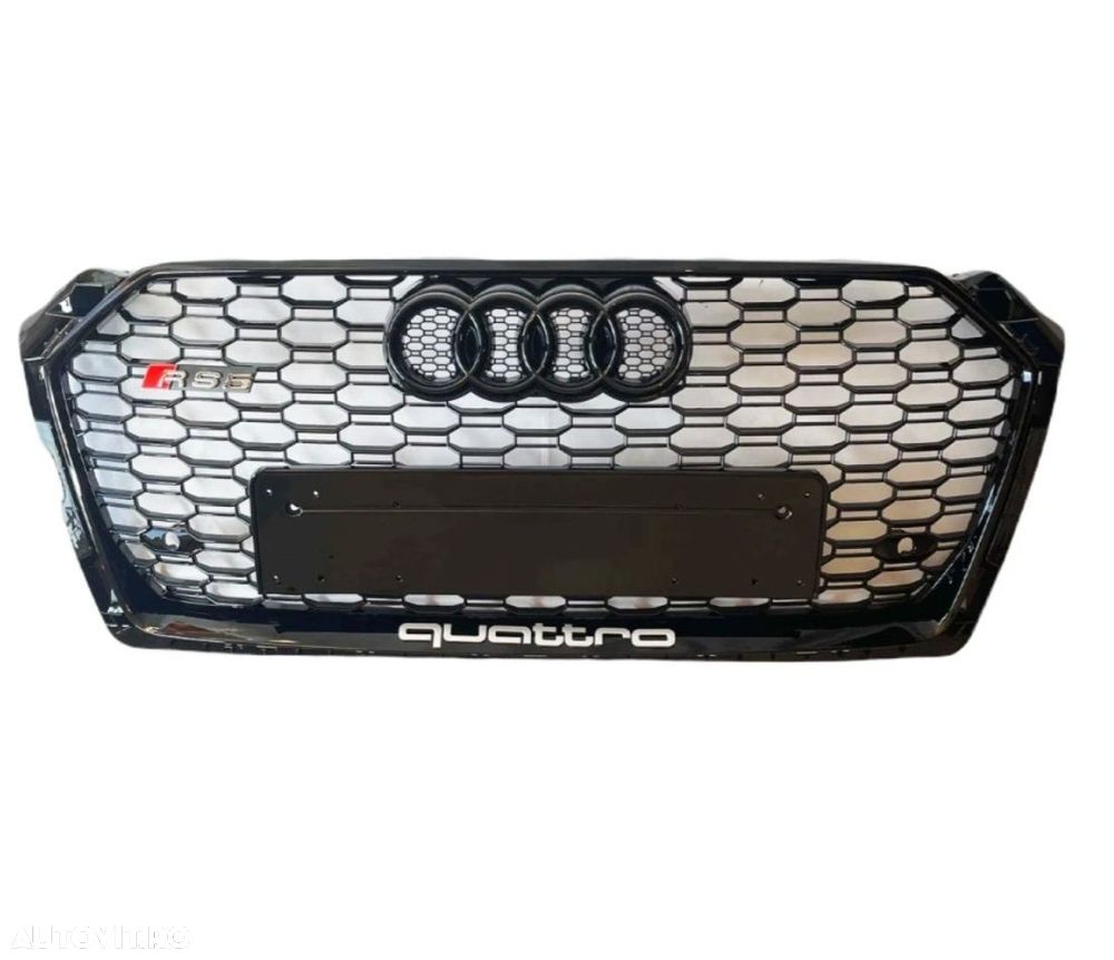 Grila-Fagure-RS5-Negru-Lucios-Black-Audi-A5-2017-B9-2018-Quattro-2019 - 4