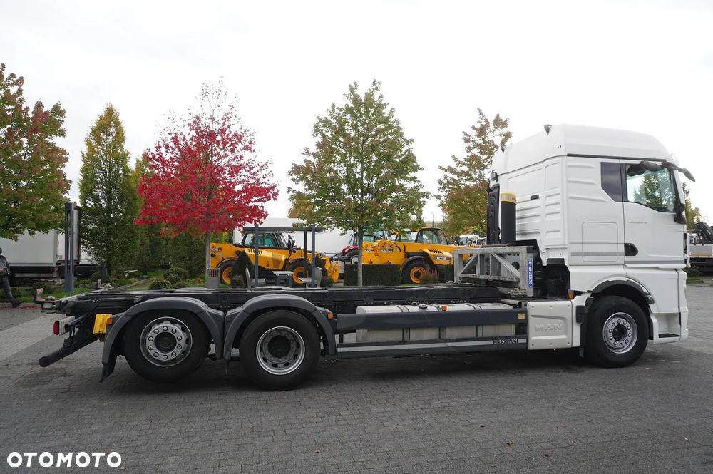 MAN TGX 26.470 6x2 COINTAINERKIPPER HYVA HIRMSCHLING / 200 tys. km! - 9