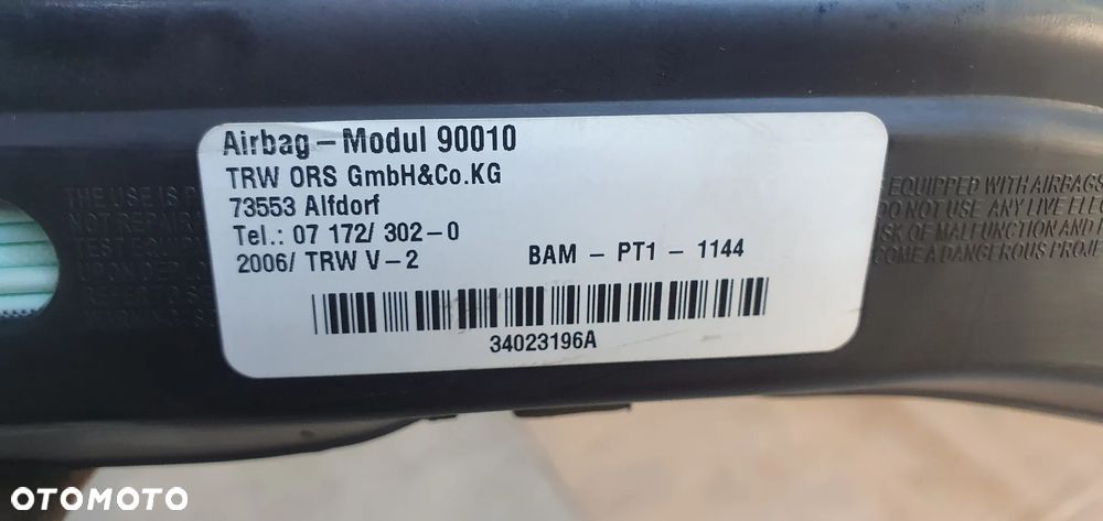 Kurtyna Airbag poduszka lewa Mercedes ML W164 1648600905 - 5