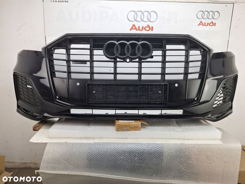 ZDERZAK AUDI Q7 4M II 4M0 S-LINE LIFT PO LIFTINGU 2019-2024 BLACK OE ASO - 1