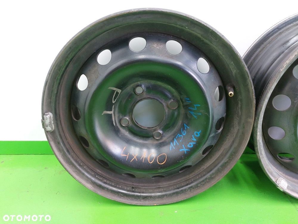 Felgi stalowe 4 SZT 14 PEUGEOT 206 1007 PARTNER CITROEN XSARA C3 BERLINGO - 7