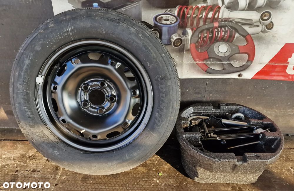 KOŁO ZAPASOWE DUNLOP 165/70 R14 14" + WKŁAD ZESTAW NAPRAWCZY SKODA FABIA I - 1