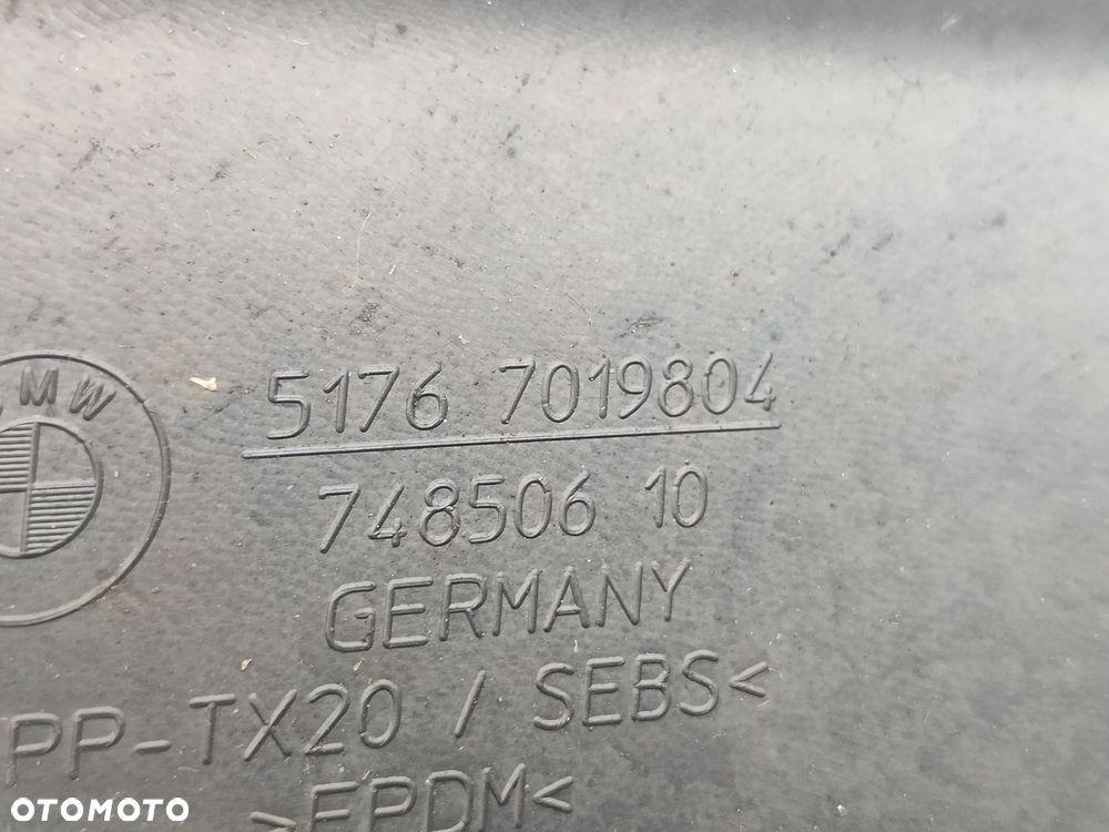 BMW F10 F11 Osłona komory silnika maskownica lewa prawa 7019803 7019804 - 7