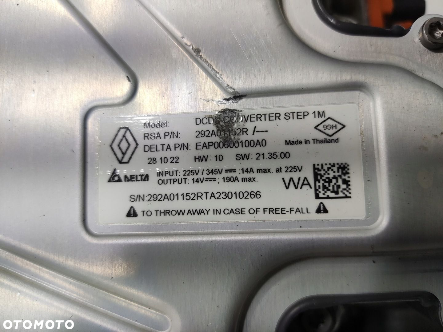 INWERTER KONWERTER FALOWNIK RENAULT AUSTRAL 1.2 E-TECH 2022-2025 292A01152R - 9