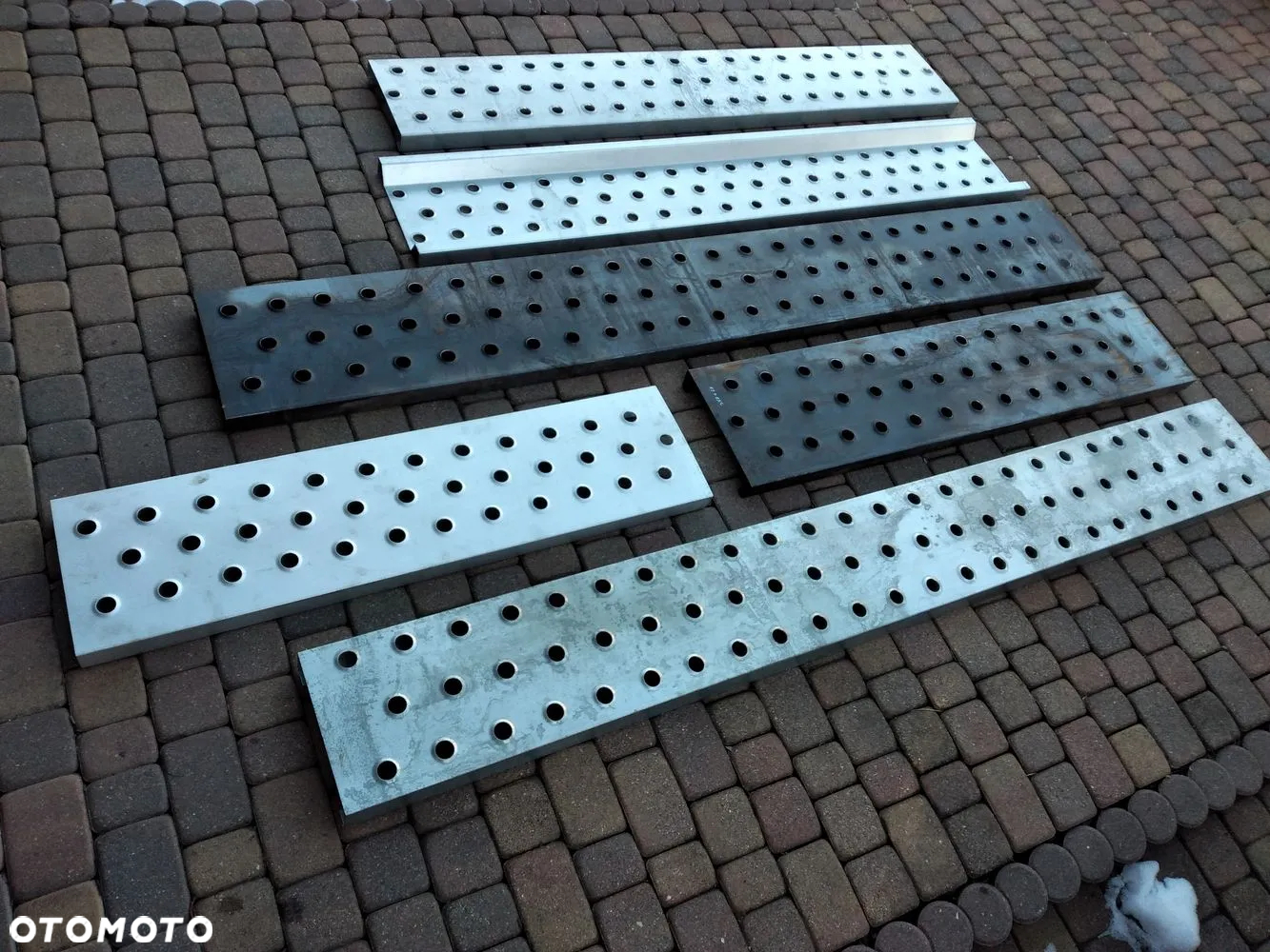 Rynna ocynk lub czarna nieocynkowana blacha lohr do budowy trap trapy wjazdów podjazdów najazdów panel poprzeczny laweta pomoc drogowa najazd - 5