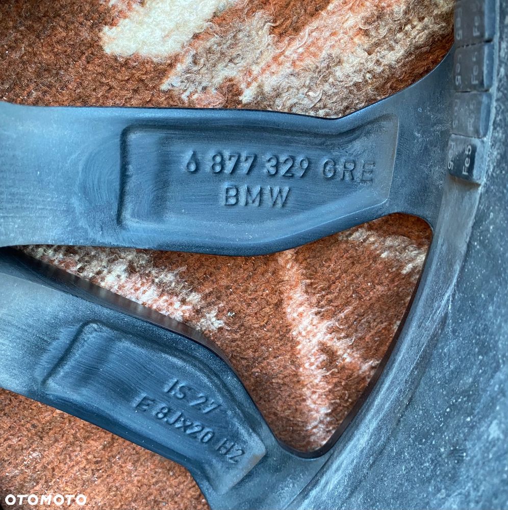 BMW X3 G01 X4 G02 ORYGINALNA ! felga aluminiowa 20 cali.   8 J x 20 8Jx20 5x112 5 x 112  ET27 is27 6877329   6881208  03261 - 13