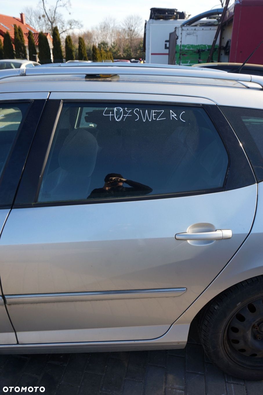 DRZWI TYLNE LEWE 407 SW KOMBI EZRC  SREBRNY PEUGEOT 2004-2007 - 1