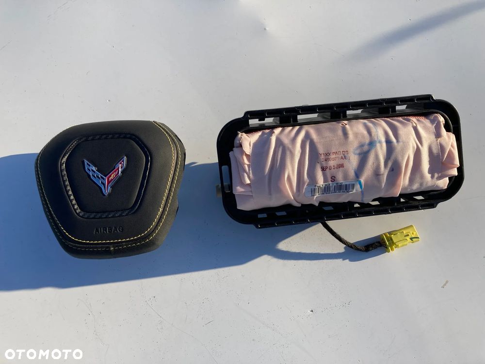CHEVROLET CORVETTE C7 Z07 C8 Z08 AIRBAG PODUSZKA POWIETRZNA KIEROWCY SKÓRA PASY PAS AIR BAG PASAŻERA SRS PODUSZKI POWIETRZNE KURTYNA KURTYNY FOTELA FOTELOWA W FOTEL SZYCIE DESKA KONSOLA NAPINACZ DOPINACZ NAPINACZE DOPINACZE naprawa regeneracja  NOWE ORYGINALNE  NA MAGAZYNIE   Raz2 !!! - 2