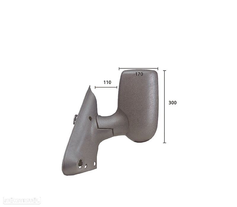 ESPELHO COMPLETO LADO ESQUERDO FORD TRANSIT 00-09 - 1