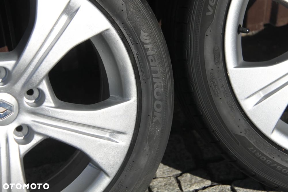Koła Alufelgi 17 cali 5x114.3 7JX17 ET 49 RENAULT - 10