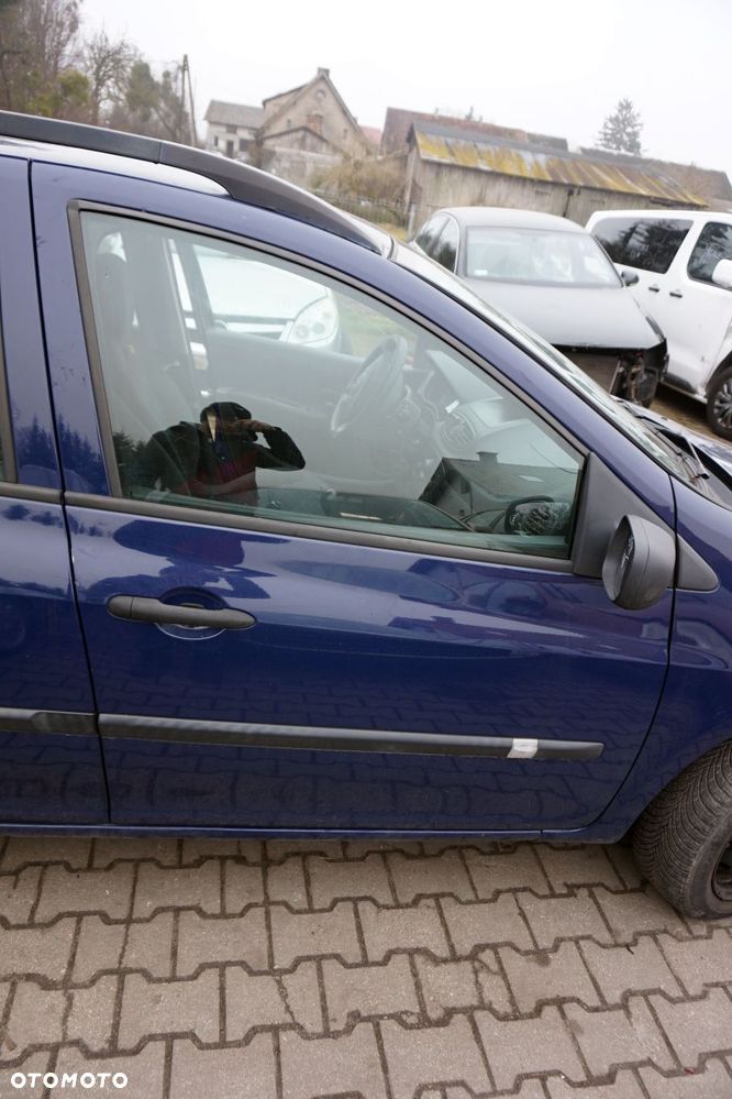 DRZWI PRZEDNIE PRAWE CLIO III PH1 KOMBI OV460  GRANATOWY RENAULT 2005-2009 - 1