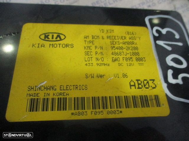 Modulo 954002K200 KIA SOUL 2009 Quadro De Distribuição Cheque Controle - 3