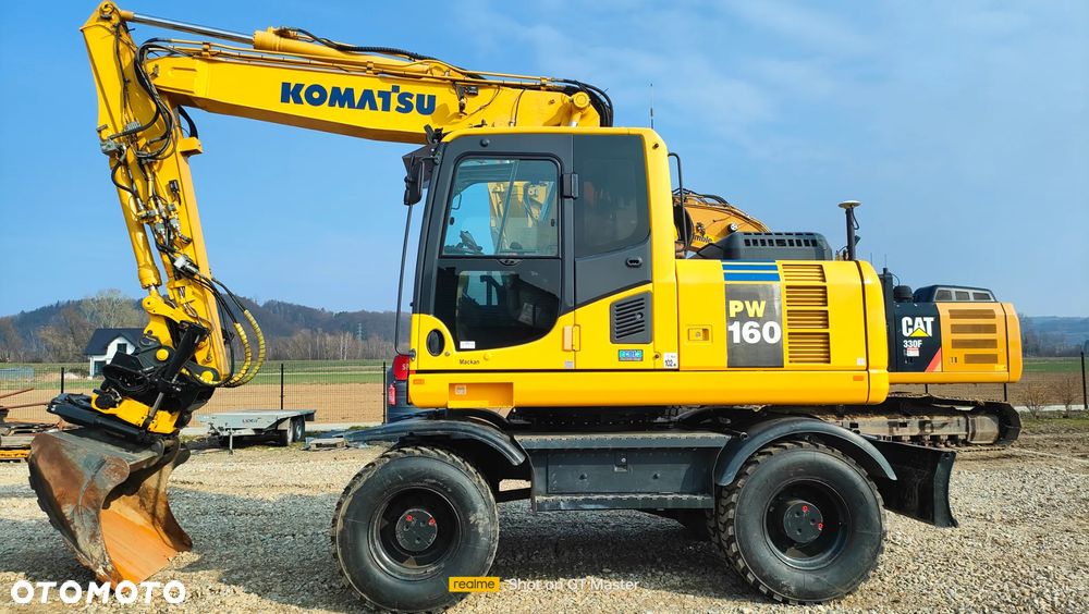 Komatsu PW 160 -8,  rototilt, system UNICONTROL 3 D GPS - 1