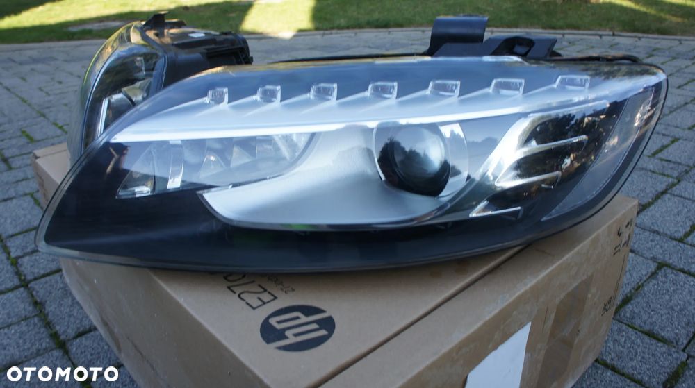 PRZEDNIA LEWA PRAWA LAMPA AUDI Q7 LIFT 4L0 XENON LED - 2