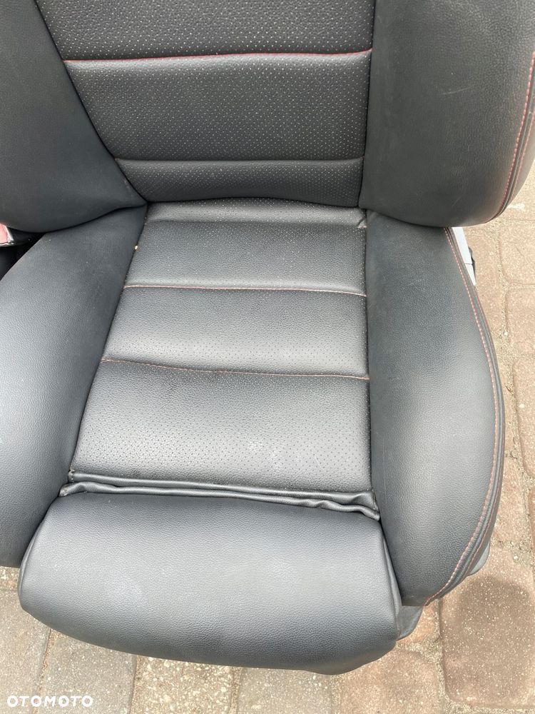 fotele fotel lewy prawy kanapa bmw e36 cabrio skóra czarny obszyte - 7