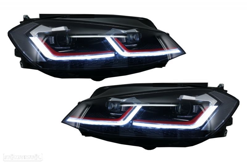 Faróis VW Golf VII 7.5 (2017 a 2019) Look GTI - 5