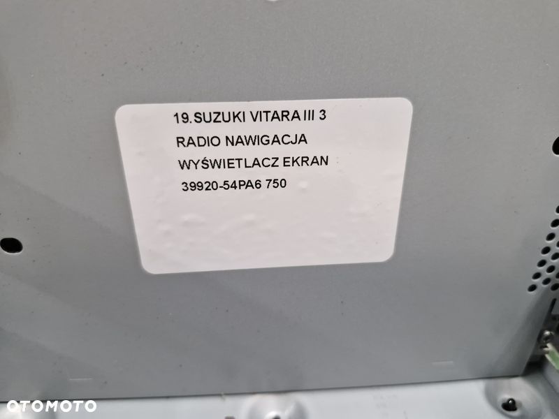 SUZUKI VITARA III 3 RADIO NAWIGACJA WYŚWIETLACZ EKRAN 39920-54PA6 - 14