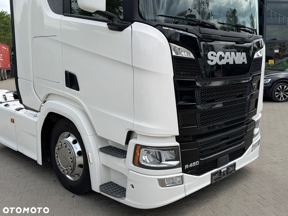 Scania Low deck mega r450 z Niemiec alcoa full led dwa duże zbiorniki navi klima postojowa nowe Tacho - 18