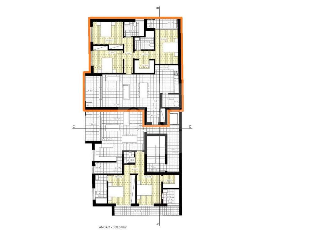 Apartamento T3 - Condomínio Privado Carreira Longa em Vila Real - Grande imagem: 2/12
