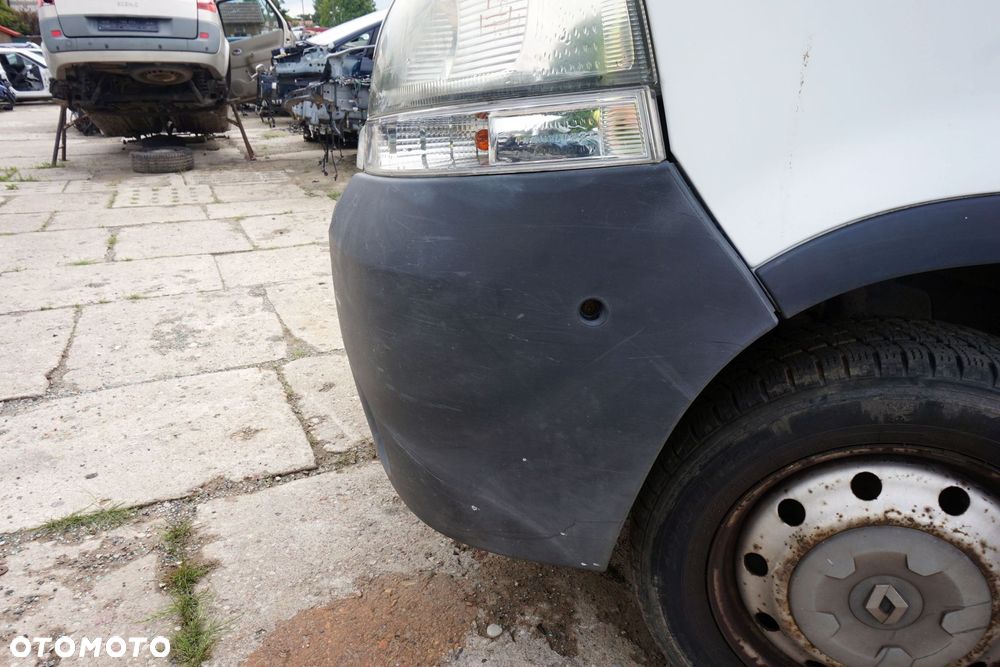 MASKA ZDERZAK BŁOTNIKI LAMPY MASTER II LIFT O389  RENAULT 2003-2010 BIAŁY PRZÓD KOMPLETNY - 9