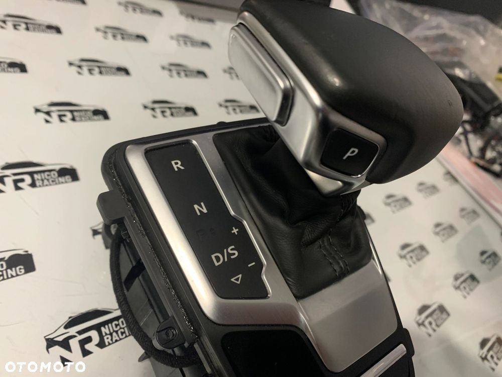 LEWAREK GAŁKA ZMIANY BIEGÓW AUDI A4 B9 SKÓRA 8W1713041N - 4