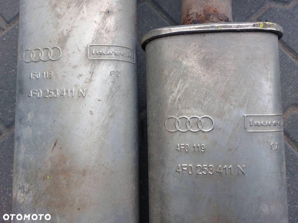 TŁUMIK WYDECH ŚRODKOWY + KOŃCOWY AUDI A6 C6 3.2 V6 - 5