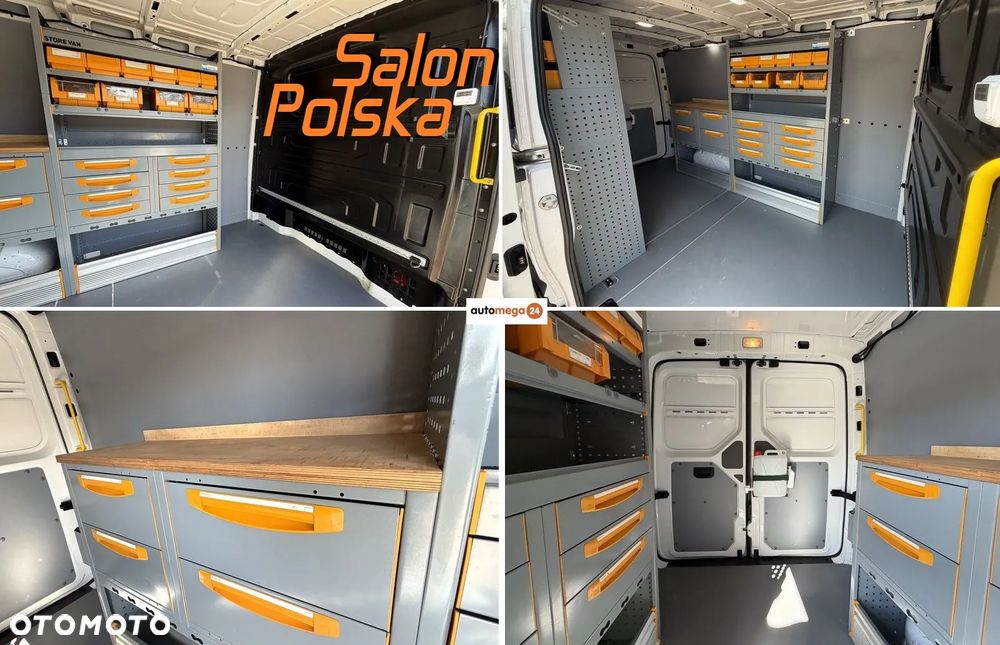Volkswagen CRAFTER VAN VAT-1 z ZABUDOWĄ SERWISOWĄ WARSZTAT StoreVAN Półki, Szuflady, Kuwety na drobne przedmioty, Masaż fotela kierowcy, Fotel pneumatyczny terapeutyczny pilot ergoActive, Podgrzewana szyba, Kierownica wielofunkcyjna, Tempomat, Ogr. prędkości, Minibar, Fabrycne parktroniki przód i tył, DMC:3500kg, Homologacja haka 3000kg! Duża ładowność 1315kg Model L2H1 Paka dł. 3450mm - 3