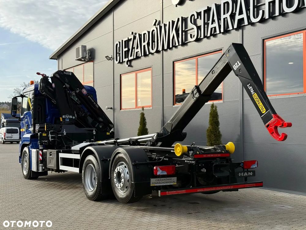 MAN TGS TGX TGM 26.360 // hakowiec // żuraw HMF 1420 K2 // 6x2 kipper crane kran żuraw dźwig - 8