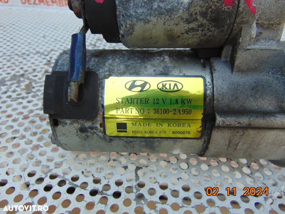 Electromotor Hyundai Tucson 1.6 i30 kia sportage 1.7 crdi cod a950 optima  ceed - 2