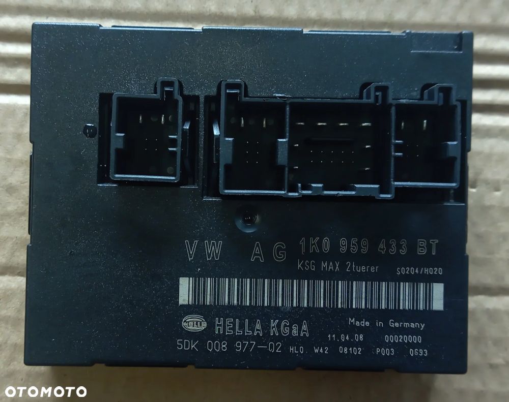 Seat Leon II 2 Altea VW Golf Passat Jetta Skoda  moduł komfortu 1K0959433AK  3C0959433R 1K0959433BT - 2