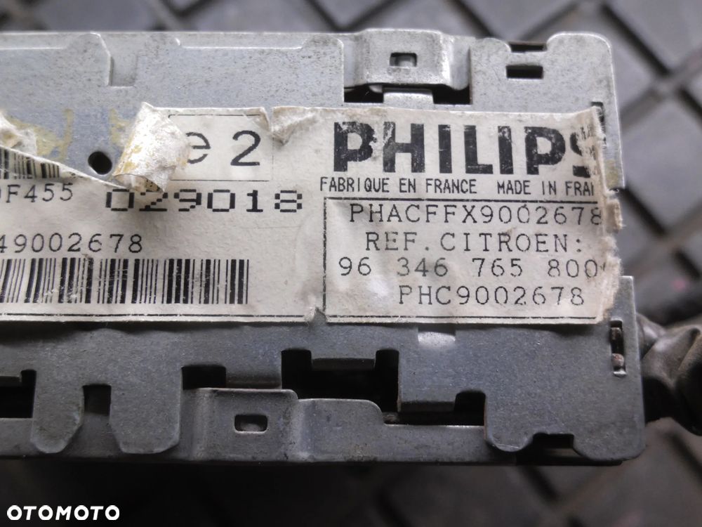 RADIO FABRYCZNE PHILIPS CITROEN XANTIA LIFT 96346765800 - 2