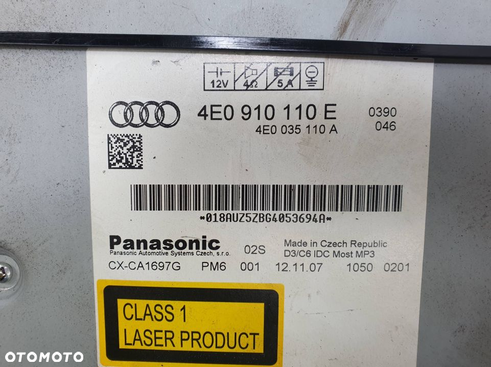ZMIENIARKA CD AUDI A8 D3 II LIFT 4E0910110E - 3